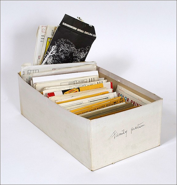 Print File Shoe Box Archival Print Storage Box Holds Approximately 1000 4x6 Prints Black Exterior.