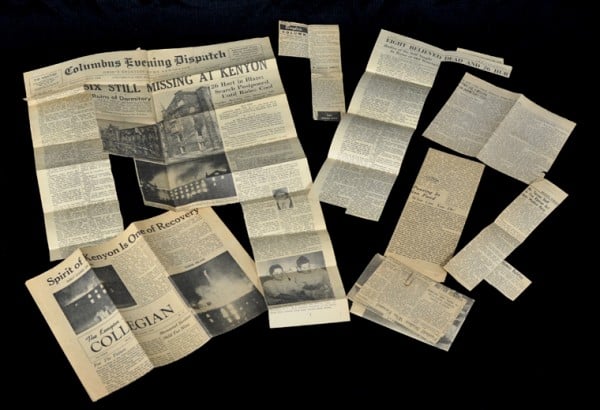 storing old newspapers, newspaper clippings