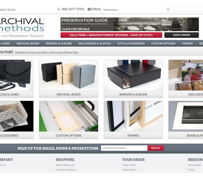 Home page of the Archival Methods website.