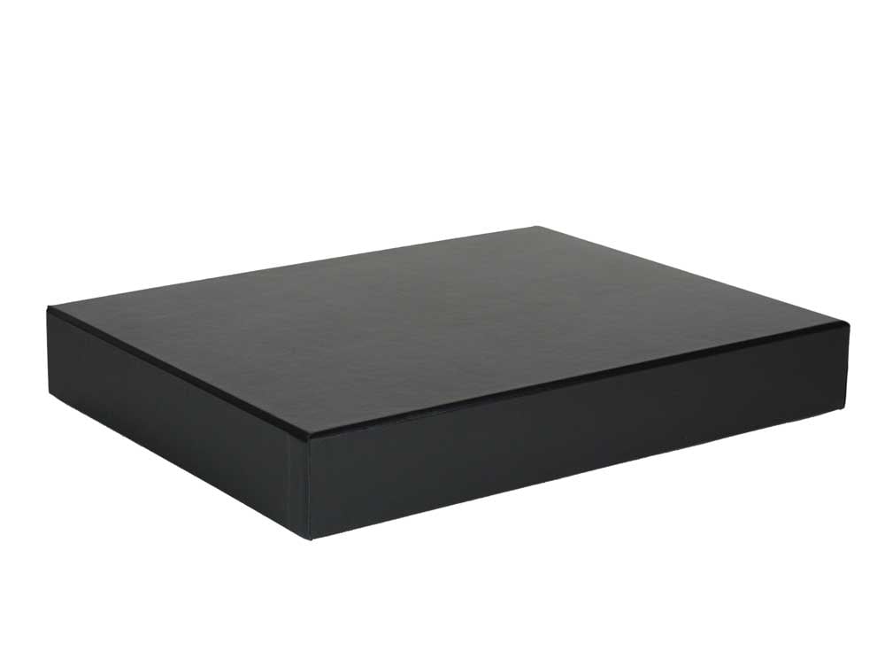 Onyx Portfolio archival storage box, 2’’ deep, designed for protecting artwork, photographs, and documents, with a sleek, durable design. 