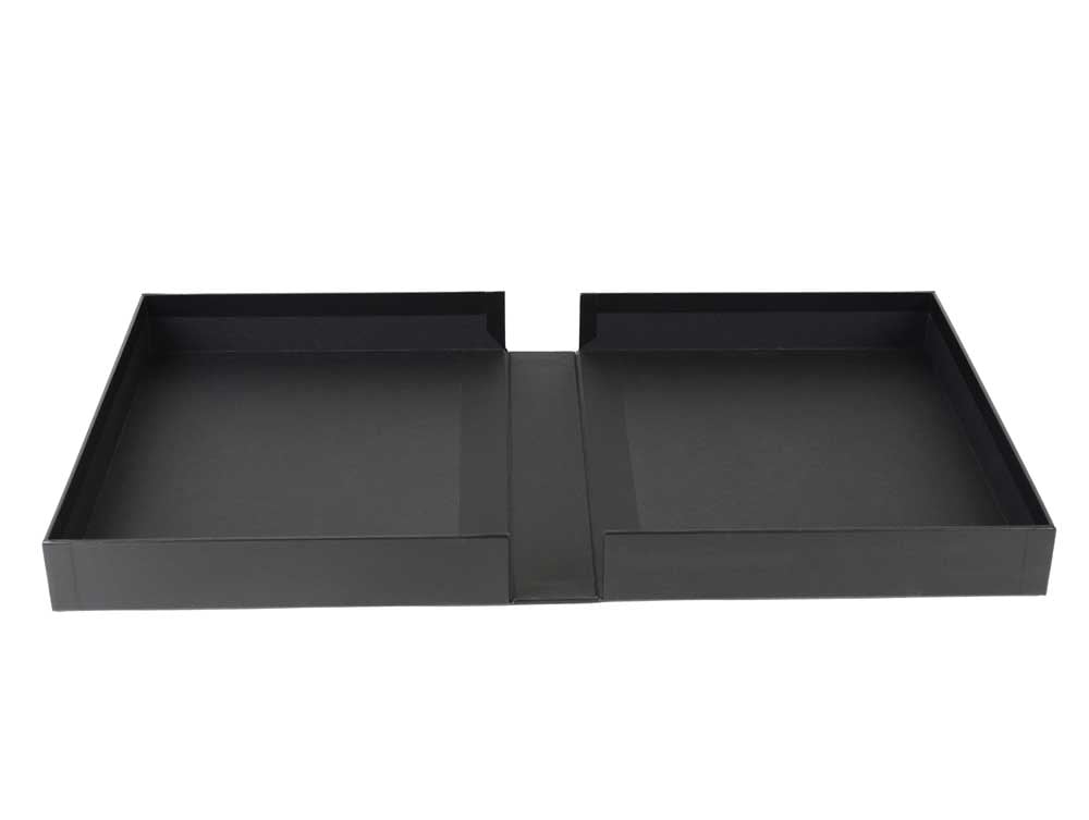 Onyx Portfolio archival storage box, 2’’ deep, designed for protecting artwork, photographs, and documents, with a sleek, durable design. 