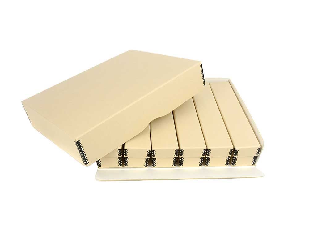 35mm Slide Storage Kit 1200 with acid-free boxes, slide trays, and dividers for safe organization and preservation of slides.