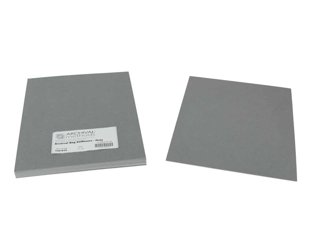 archival bag stiffeners provide added support to documents and photos inside archival storage bags