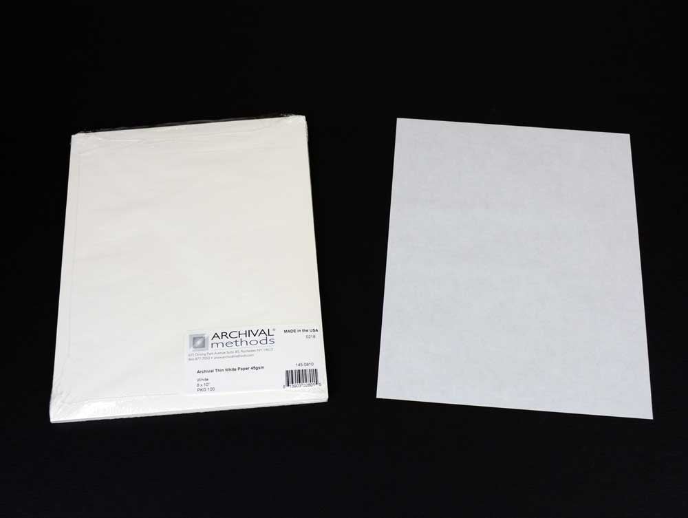 Acid-free Archival Thin Paper for photo storage, offers lightweight, durable protection without bulk, ensuring long-lasting preservation. 