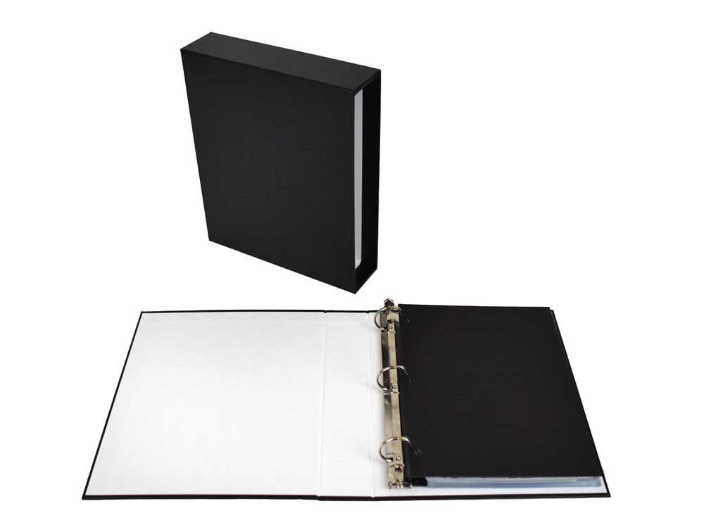 Itoya Art Profolio Multi-Ring Binder - 13 x 19, Black, Portrait