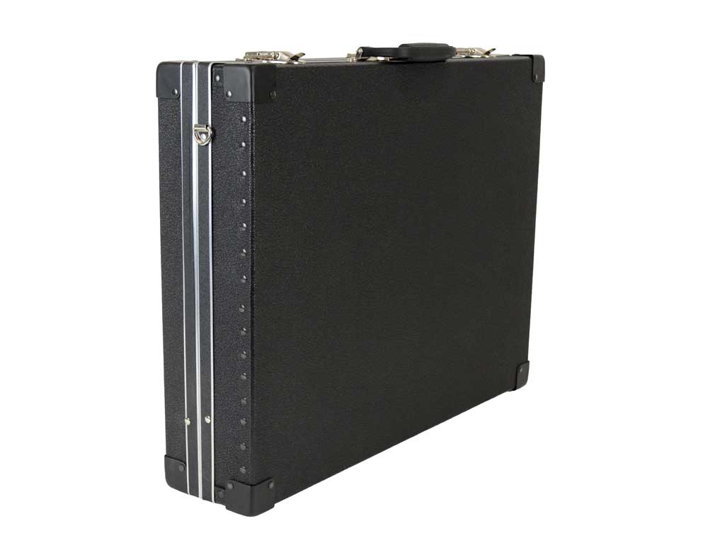 Art Carry Case with durable construction, handle, and removable shoulder strap for safely transporting and protecting valuable artwork 