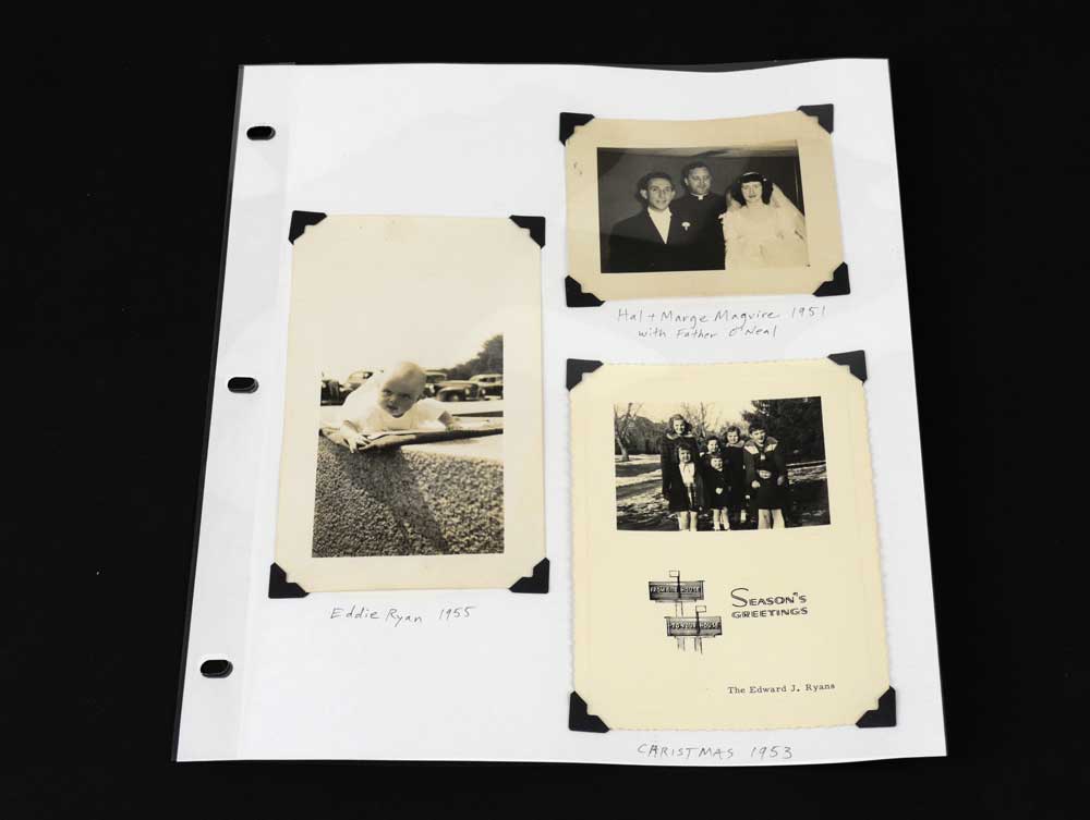 3-Ring Page Protectors are made from polyester with 3 photos mounted on acid free paper ready for a photo album or 3 ring binder. 