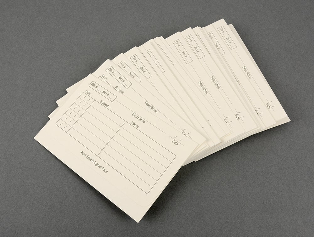 Acid-free Archival Photo Envelopes ensure safe photo storage, allowing notes on image details while holding up to 36 prints or 35mm negatives.