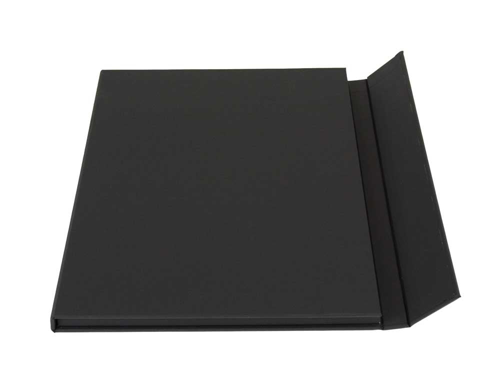 Digital Print Folios are made from archival materials designed to securely preserve and present artwork, holding 36-48 unmounted prints. 