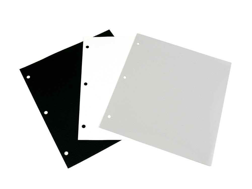 Archival Methods 10x11 Archival 3-Hole Mounting Pages, Gray