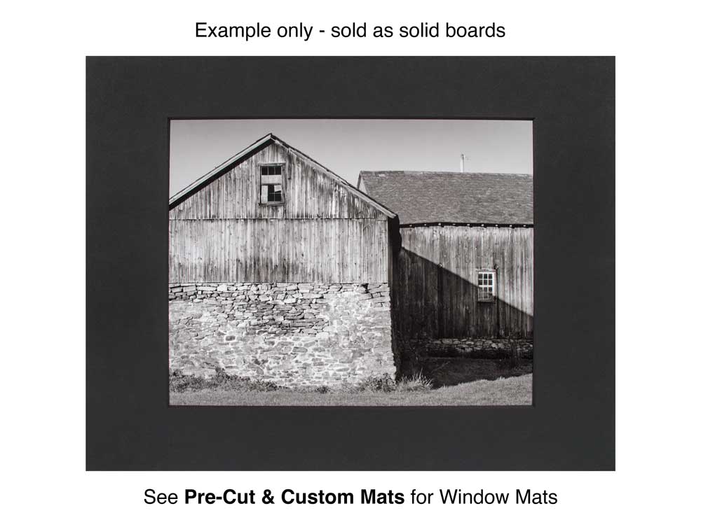 A window mat using 4 Ply Museum Board for matting a photograph and 100% cotton board provides archival protection for artwork and photos.