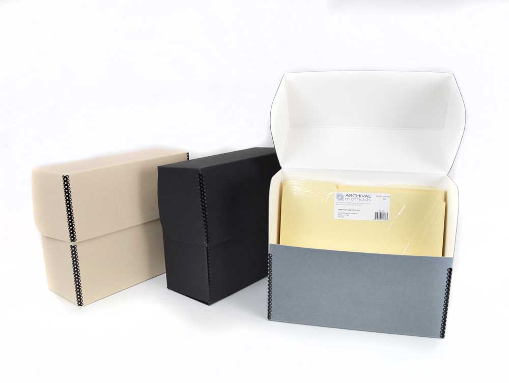 University Products Letter-Size Archival File Storage Box & Files