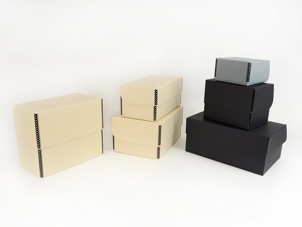 Archive boxes 15x12x10″ strong archiving boxes with hinged lid