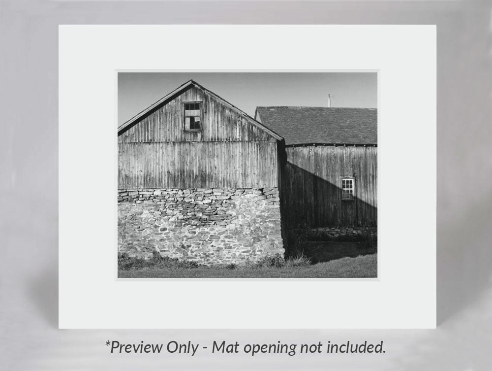 A window mat using Gallery White Conservation Board for matting a photograph, ensuring archival protection for artwork and photos.