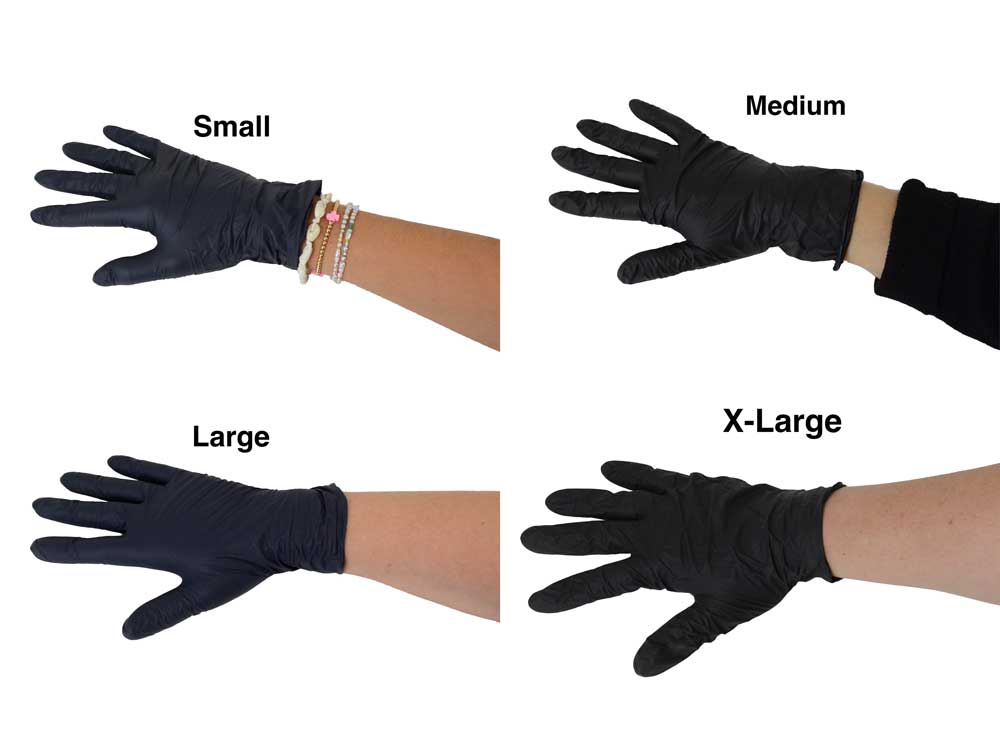 Black Nitrile Gloves 