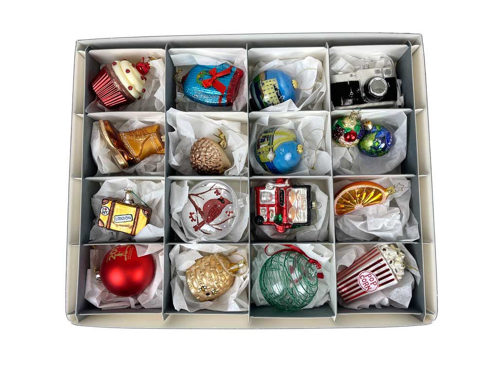Archival Object Storage Kit with an acid-free box and dividers for preserving collectibles, heirlooms organized in compartments.