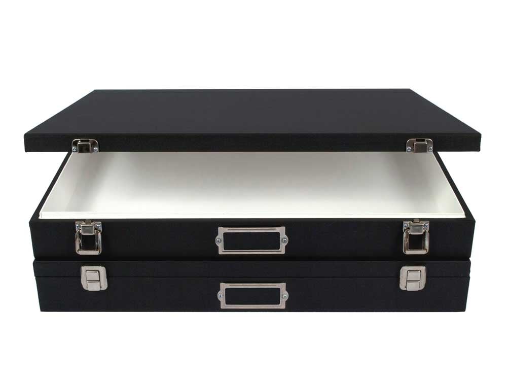 Museum Solander Cases, premium archival storage boxes with 100% Cotton board lining to protect photos, artwork, and maps for long-term preservation. 