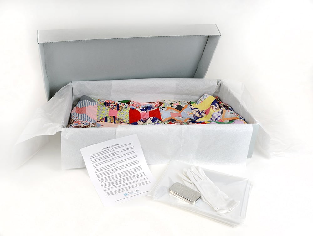 Archival Boxes Textile Storage Box Kit Archival Methods