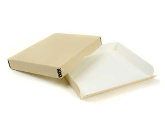 Print File Tan Drop-Front Metal Edge Archival Box 22.5x28.5x3