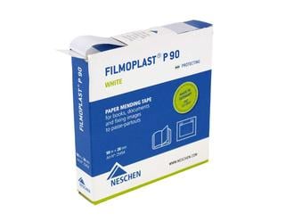 Acid-free Filmoplast tapes, ideal for repairing torn documents, book pages, and hinging artwork with archival-safe adhesion.