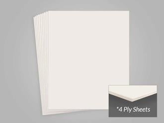 Warm White 4-Ply Museum Board, 100% cotton and acid-free, provides archival protection for artwork and photos, meeting conservation standards