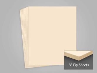 Natural 8-Ply Museum Board, 100% cotton and acid-free, provides archival protection for artwork and photos, meeting conservation standards.