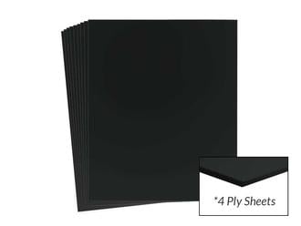 Black 4-Ply Museum Board, 100% cotton and acid-free, provides archival protection for artwork and photos, meeting conservation standards.