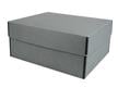 Gray archival Short Top Boxes made from acid-free materials with top closed, designed for long-term photo and document storage. thumbnail