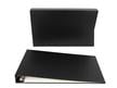 A large 11x17 size 3-ring binder in black with a black slipcase is designed as an archival binder to protect photos and documents. thumbnail