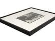 Matte black 11 x 14 Pre-Cut Profile 102 aluminum picture frame with archival mat and Lewis Hine Print. thumbnail