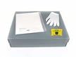 Textile Storage Kit with an acid-free box, tissue paper, cotton gloves, and desiccant for preserving quilts and delicate fabrics. thumbnail