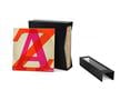 Vinyl Record Storage Box for 12” records with LP record cover displayed with see-through protective covers. Box made of archival materials. thumbnail