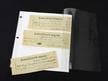 -Ring Page Protectors are made from polyester with 3 documents mounted on acid free paper ready for an album or 3 ring binder.  thumbnail