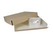 Tan Archival Newspaper & Magazine Storage Kit with acid-free storage box, polyethylene bags, and for long-term preservation. thumbnail
