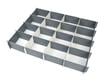 Acid free compartment dividers assembled. Both 9 and 16 dividers are made of gray archival box board.  thumbnail