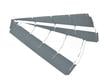 Acid free compartment dividers unassembled assembly. Both 9 and 16 dividers are made of gray archival box board.  thumbnail