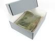 Archival gray Full Top Box made from acid-free materials, holding photo albums in polyethylene bags for long-term storage thumbnail