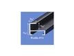 Pre-Cut Profile 111 aluminum picture frames in Anodic Glossy Black and Matte Black, available in multiple sizes for easy assembly and display. thumbnail