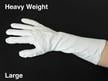 White cotton inspection gloves protect photographs and artifacts from oils and fingerprints during handling and archival care.  thumbnail