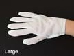Nylon Lintless inspection gloves protecting documents and artifacts from fingerprints, ideal for delicate handling and archival care.  thumbnail