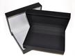 Onyx Portfolio archival storage box, 1-3/8'' deep, designed for protecting artwork, photographs, and documents, with a sleek, durable design  thumbnail