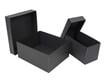 Two black archival Short Top Boxes made from acid-free materials, designed for long-term photo and document storage. thumbnail