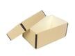 Tan archival Short Top Boxes made from acid-free materials with white interiors, designed for long-term photo and document storage. thumbnail